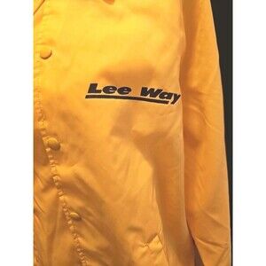 Yellow 80s Champion Jacket W/ Lee Way Freight Company Logo Size Medium, Pristine
